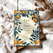 地中海イタリアギリシャレモン華やかな結婚式 セーブザデート