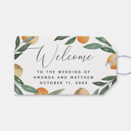 地中海ウェディング ウェルカム | イタリアン シトラス ギフトタグ