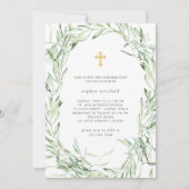 地中海オリーブの枝 | 堅信礼の案内 招待状 (正面)