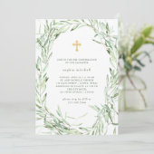 地中海オリーブの枝 | 堅信礼の案内 招待状 (スタンド正面)