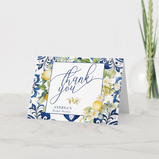 地中海オレンジ レモン ブライダルシャワー 感謝 (正面)