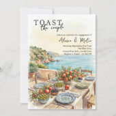 地中海ザクロオリーブエンゲージメントパーティー 招待状 (正面)