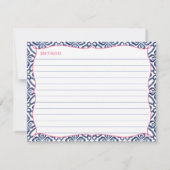 地中海シトラス ブライト フローラル レシピ カード (裏面)