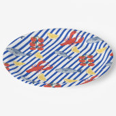 地中海シーフードマーケットパターン (2) ペーパープレート (アングル)
