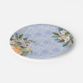 地中海スタイルのタイルを使ったブライズシャワー ペーパープレート (アングル)