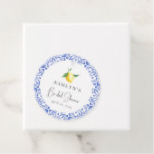 地中海スタイルのタイル レモン ブライダルシャワーフェルトタグ フェイバータグ (インサイチュ)