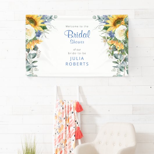 地中海スタイルの美しい花のブライズシャワー 横断幕 (インサイチュ)