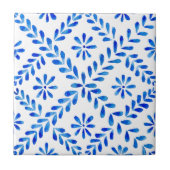 地中海スタイル青陶磁器タイル タイル (正面)