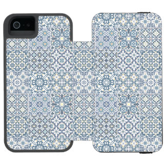 地中海タイル モロッコ マジョリカ アズレージョ iPhone SE/5/5sウォレットケース