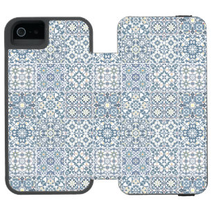 地中海タイル モロッコ マジョリカ アズレージョ iPhone SE/5/5sウォレットケース