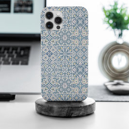 地中海タイル モロッコ マジョリカ アズレージョ iPhone 15 PRO MAXケース