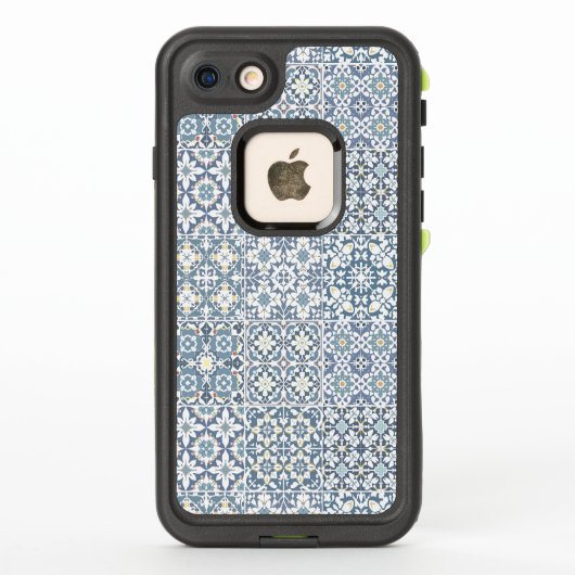 地中海タイル モロッコ マジョリカ アズレージョ LifeProof iPhoneケース (裏面)