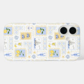 地中海ブルータイル黄色いレモン沿岸 Case-Mate iPhoneケース (裏面 (横))