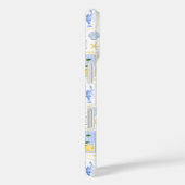 地中海ブルータイル黄色いレモン沿岸 Case-Mate iPhoneケース (裏面 / 右)