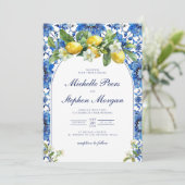 地中海ブルータイル シトラスレモン 招待状 (スタンド正面)