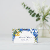 地中海ブルータイル シトラス レモン プレイスカード (スタンド正面)