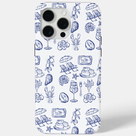 地中海ライフの輪郭 Case-Mate iPhoneケース (裏面)