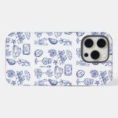 地中海ライフの輪郭 iPhoneケース (裏面横)