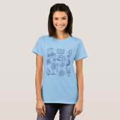 地中海ライフ アウトライン Tシャツ (正面フル)