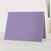 地中海ラベンダー海岸とヨット サンキューカード (裏面)