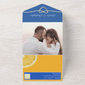 地中海レモンウェディング オールインワン招待状 (外側)