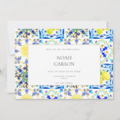 地中海レモンタイル バチェラー パーティー カード (裏面)