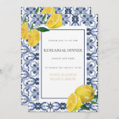 地中海レモンリハーサルディナー招待状 招待状 (正面/裏面)