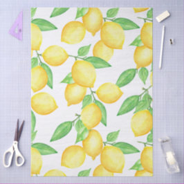 地中海レモン柄 薄葉紙