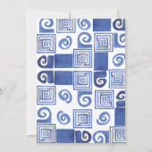 地中海レモン40歳の誕生日の招待状 招待状 (裏面)