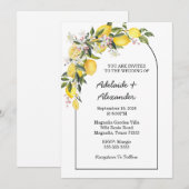 地中海レモン シトラス ウェディングコレクション 招待状 (正面/裏面)