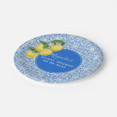 地中海レモン ブライダルシャワー ペーパープレート (アングル)