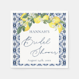 地中海レモン メインスクイーズ ブライダルシャワー スタンダードカクテルナプキン