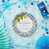 地中海レモン メインスクイーズ ブライダルシャワー ペーパープレート (パーティー)