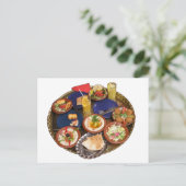 地中海風の料理 ポストカード (スタンド正面)