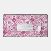 地中海風の色合い / アズレージョ タイル デスクマット (キーボード&マウス)