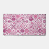 地中海風の色合い / アズレージョ タイル デスクマット (正面)