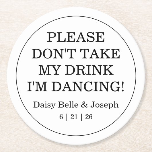 地中海風ブルーレモン モザイクタイル ウェディング ラウンドペーパーコースター (正面)