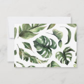 地中海風レモンの花のタイル　サンキューカード サンキューカード (裏面)