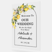 地中海風レモン シトラス ウェディング アクリル サイン (傾斜)