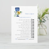 地中海風 推理ゲーム 誰が言ったかな？ シャワーゲームII 招待状 (スタンド正面)