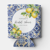 地中海風 青いタイル レモン ブライダルシャワー 缶クーラー (裏面)