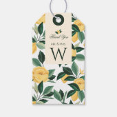 地中海 ギリシャ イタリア レモン 柑橘類 花 ギフトタグ (正面)