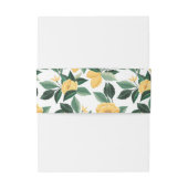 地中海 ギリシャ イタリア レモン 柑橘 花 招待状ベリーバンド (裏面例)