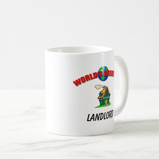 地主の世界の最も素晴らしいマグ コーヒーマグカップ (正面右)