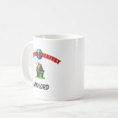 地主の世界の最も素晴らしいマグ コーヒーマグカップ (正面左)