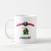 地主の世界の最も素晴らしいマグ コーヒーマグカップ (左)