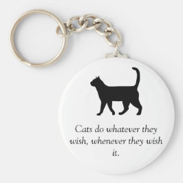 地主の秘密からの猫引用文 キーホルダー