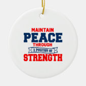 地位強度セラミで平和を維持する セラミックオーナメント (正面)