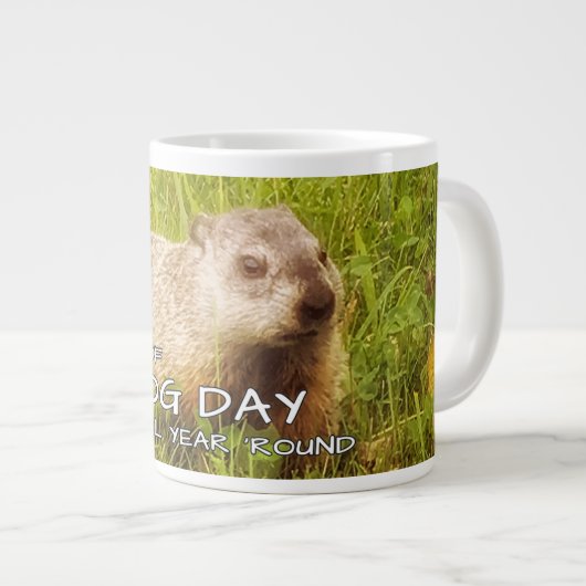 地保固めの日 ジャンボコーヒーマグカップ (正面右)