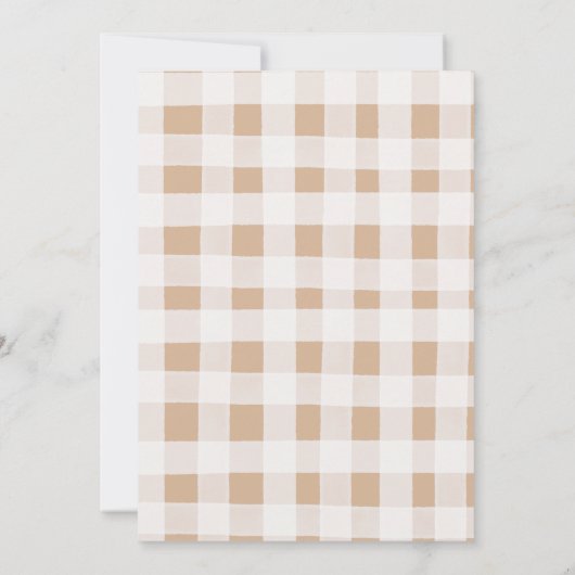 地元で栽培されたカボチャのトラック秋男の子ベイビーシャワー 招待状 (裏面)